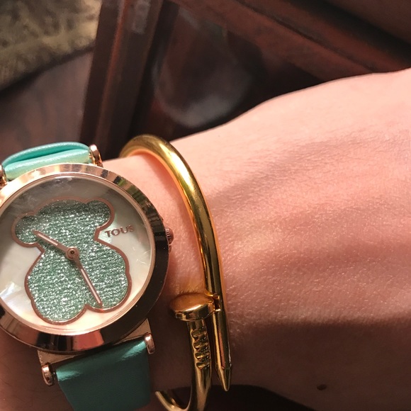 Stainless steel cuff screw design yellow/silver.NW - Picture 4 of 5